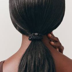 Pure Silk Skinny Scrunchies: Back to Basics in Black
