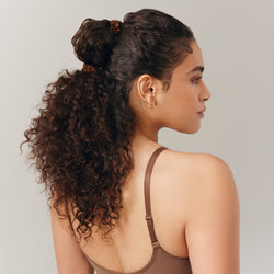 Pure Silk Skinny Scrunchies: Back to Basics in Dark Brown